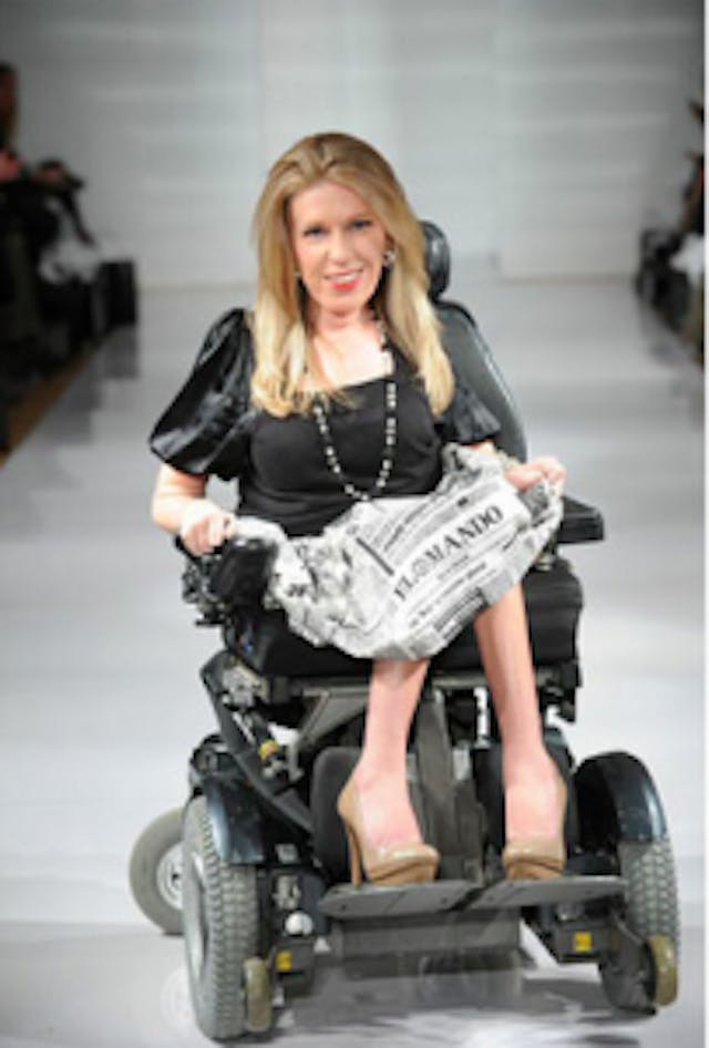 Danielle Sheypuk, Carrie Hammer’s first model with disabilities (photo from CarrieHammer.com) Danielle Sheypuk, Carrie Hammer's first model with disabilities (photo from CarrieHammer.com)