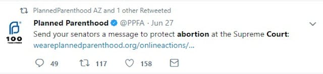 Image: Planned Parenthood to supporters protect abortion at SCOTUS (Image credit: PPFA on Twitter)