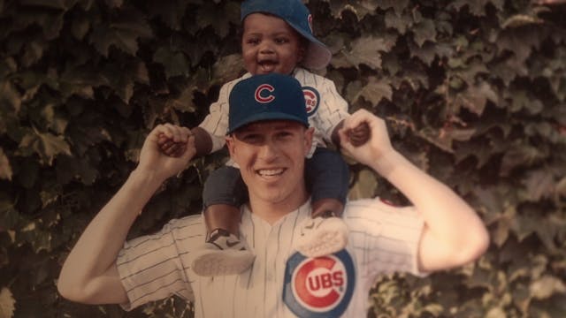 Chris Coghlan and his son Judge. (Photo credit: Lifeline Children’s Services) Screenshot