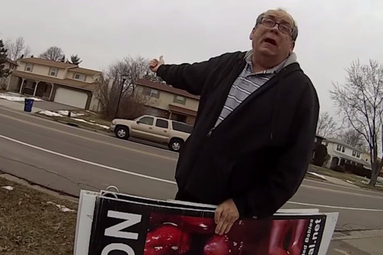 Beechcroft-abortion-sign-man