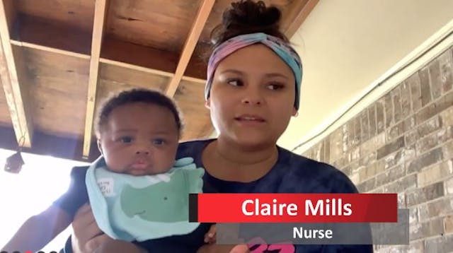 Claire Mills and Jackson. Screenshot Inside Edition. NICU adoption