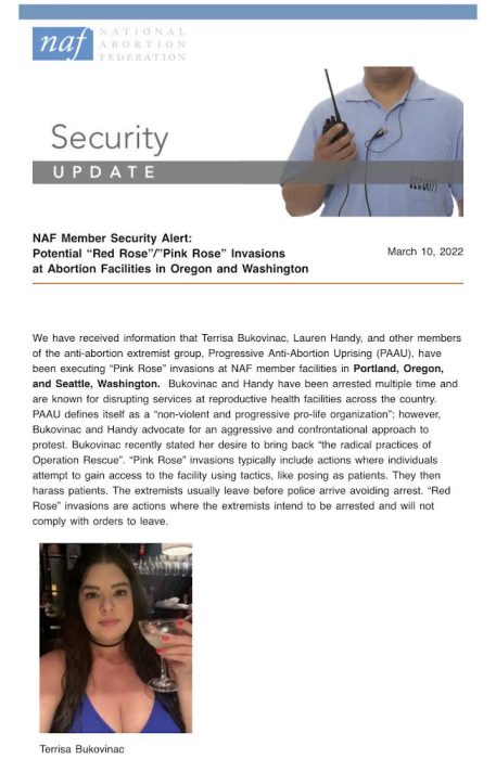 National Abortion Federation adds pro-life activist group to its ‘security alert’ watchlist image