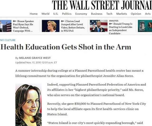 jennifer-allan-soros-wall-street-journal-planned-parenthood