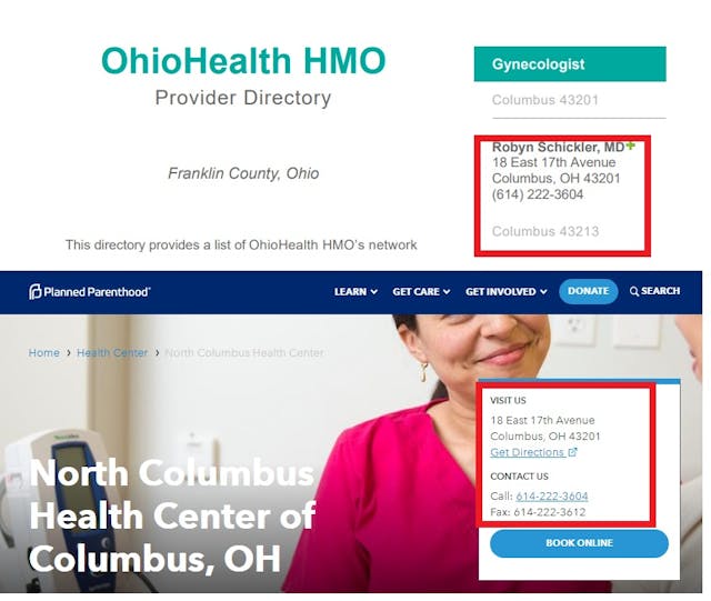 Robyn Schickler works at an Ohio Planned Parenthood Image: Robyn Schickler works at an Ohio Planned Parenthood