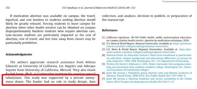 Ushma Upadhyay abortion study anonymous funding Image: Ushma Upadhyay abortion study anonymous funding