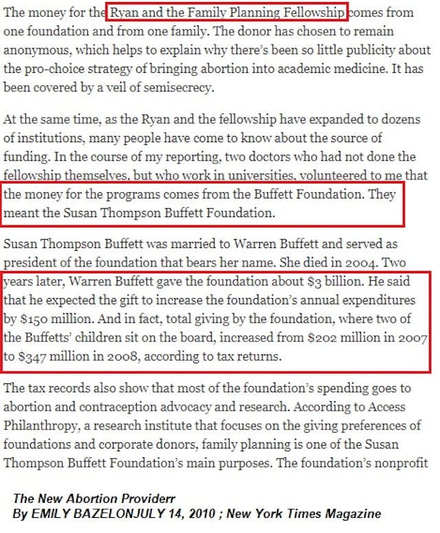 Buffett funds UCSF Bixby Ryan program where Grossman is staff and Family Planning Fellowship Image: Buffett funds UCSF Bixby Ryan program where Grossman is staff and Family Planning Fellowship