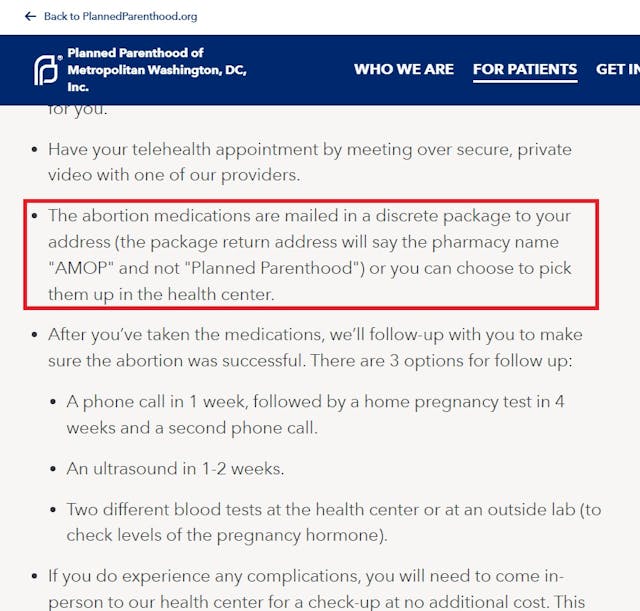Planned Parenthood uses Abortion Pill Pharmacy AMOP located in building with car dealer Image: Planned Parenthood uses Abortion Pill Pharmacy AMOP located in building with car dealer