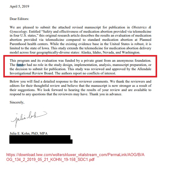 Image: Study tried to hide Buffett originally invested in abortion pill funds studies on abortion