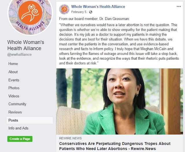 Daniel Grossman Board of WWHA abortion clinic chain (Image: Facebook) Image: Daniel Grossman Board of WWHA abortion clinic chain (Image: Facebook)