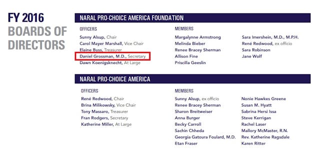 Daniel Grossman is on board of NARAL 2016 Image: Daniel Grossman is on board of NARAL 2016