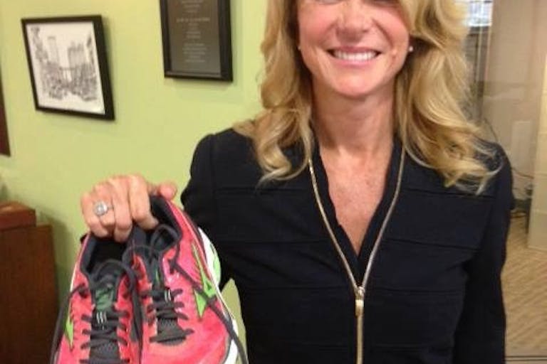 Wendy Davis with Pink Shoes