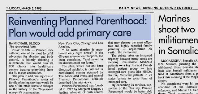 Reinventing Planned Parenthood primary care