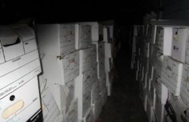 Medical records left behind by a Michigan abortion clinic (Image credit: Lynn Mills) Medical records left behind by a Michigan abortion clinic (Image credit: Lynn Mills)