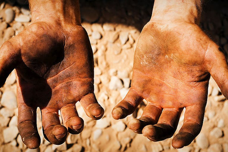dirty hands