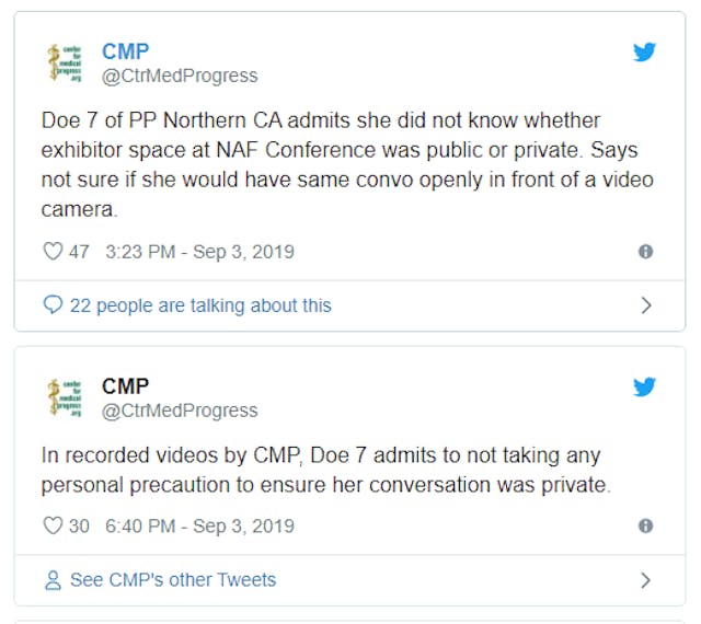 Twitter temporarily blocked Center for Medical Progress from live-tweeting undercover-video hearing image