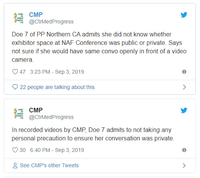 Twitter temporarily blocked Center for Medical Progress from live-tweeting undercover-video hearing image