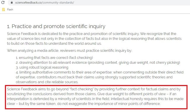 Science Feedback Community Standards Image: ScienceFeedback Community Standards