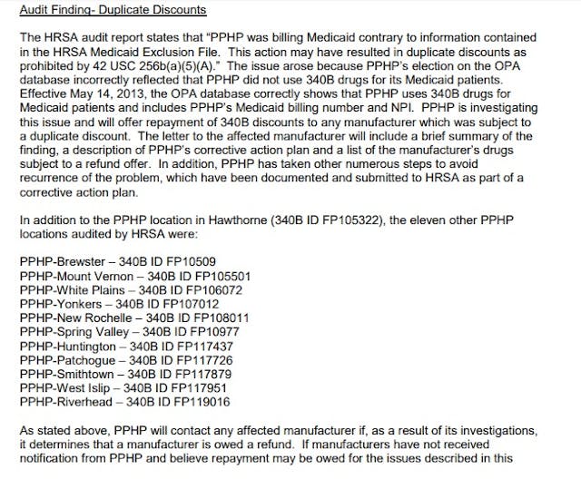 Planned Parenthood NY HRSA 340B drug overbilling violations Image: Planned Parenthood NY HRSA 340B drug overbilling violations