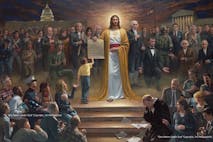 Jon McNaughton, abortion, Jesus, America, choice, mother, disabled, One Nation Under God