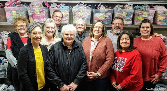 Residents of Plainview making up the Petitioners’ Committee for the Citizen Initiative in their city take a group picture at a local pregnancy resource center supportive of the effort on Tuesday, January 11th, 2022. (Photo: Mark Lee Dickson)