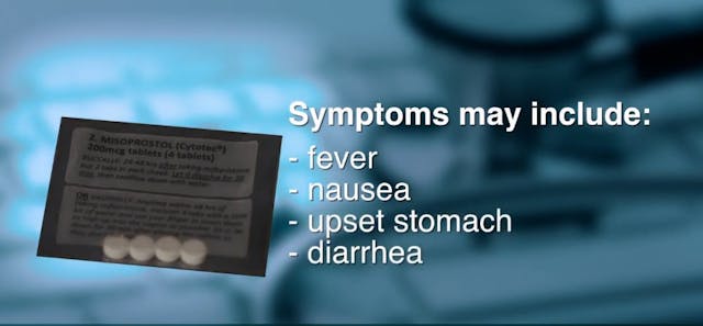 Abortion pill Misoprostol side effects Gynuity TelAbortion video Image: Abortion pill Misoprostol side effects Gynuity TelAbortion video