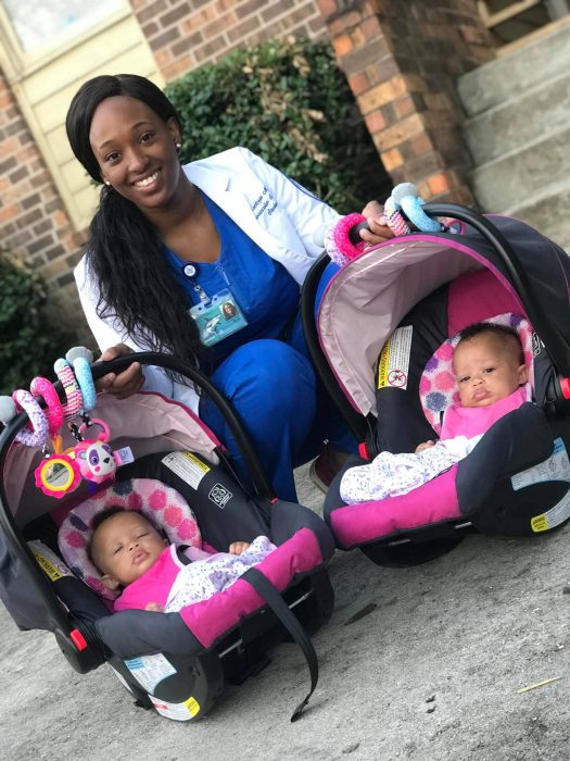 Defying the odds: Single mom earns two grad school degrees while raising twins image