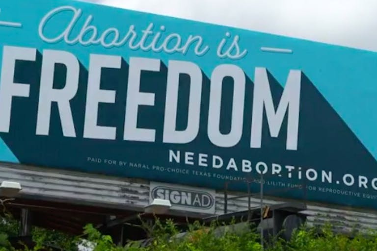 abortion billboard