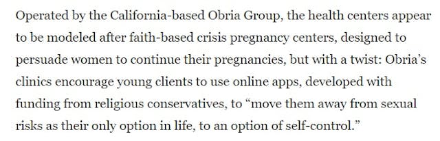Image: WAPO bias against pro-life Title x recipient