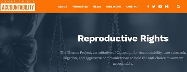 Pro Abortion Campaign for Accountability Themis Project against pro-life groups Pro Abortion Campaign for Accountability Themis Project against pro-life groups