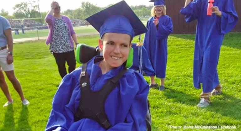 kayden mcclanahan graduation trisomy 18
