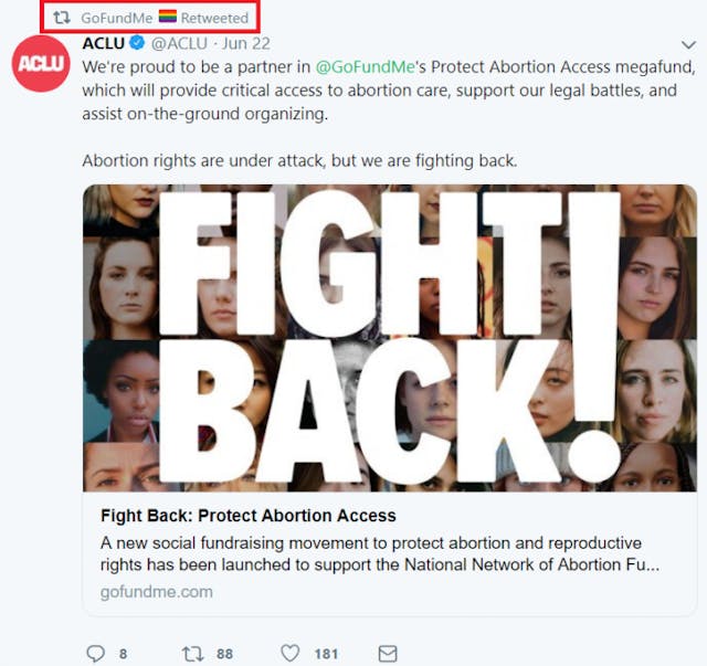 SHOCK: GoFundMe is now actively raising money for Planned Parenthood image