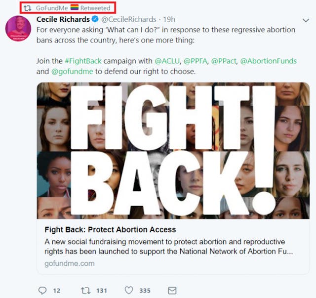 SHOCK: GoFundMe is now actively raising money for Planned Parenthood image