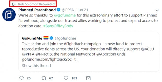 SHOCK: GoFundMe is now actively raising money for Planned Parenthood image