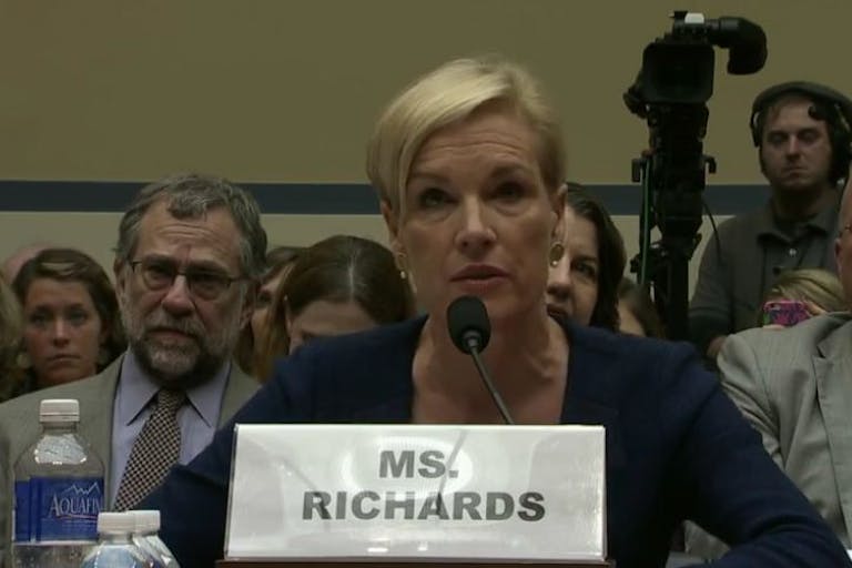 Cecile Richards Planned Parenthood 2015 testifies COngress