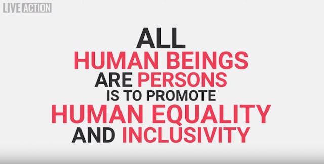 WATCH: Clump of cells or person? New Live Action video ends the debate image