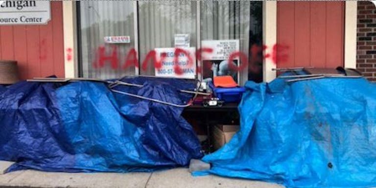 Right to Life Michigan vandalism