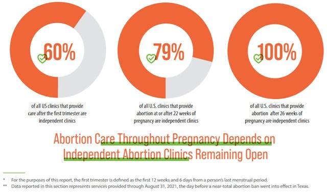 Majority of late abortions committed by independent abortion clinics (Graph: Abortion Care Network ACN) Image: Majority of late abortions committed by independent abortion clinics (Graph: Abortion Care Network ACN)