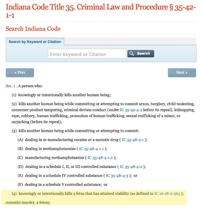 Indiana criminal code Indiana criminal code