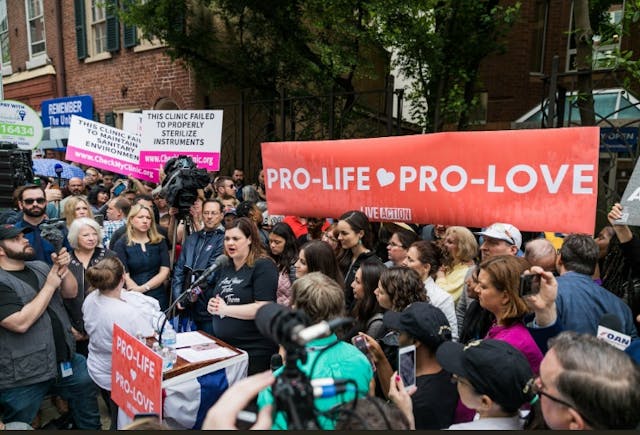 Abby Johnson speaks to pro-life rally at Planned Parenthood Image: Abby Johnson speaks to prolife rally at Planned Parenthood