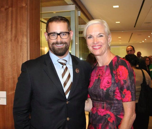 Brian Sims with Cecile Richards (Image: Facebook) Image: Brian Sims with Cecile Richards (Image: Facebook)