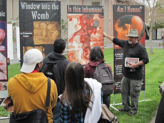 Project Truth shows college students the reality of abortion Project Truth shows students abortion reality on campus