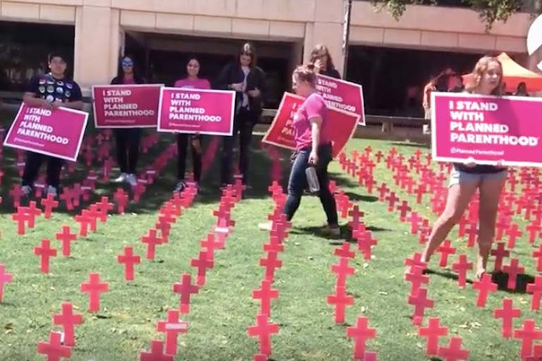 pro-abortion protesters