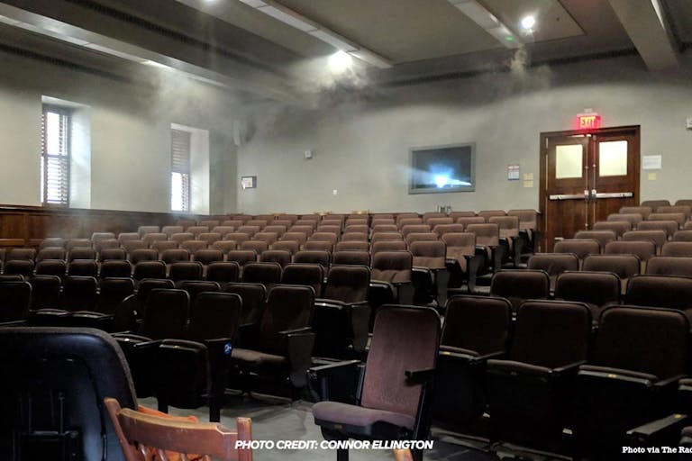 pro-life event smoke bombed