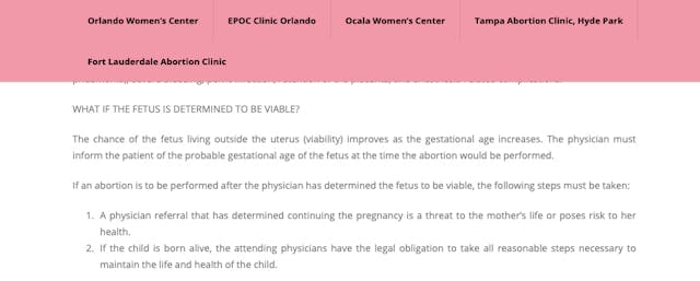 “What if the fetus is viable?” (Women’s Center) “What if the fetus is viable?” (Women’s Center)