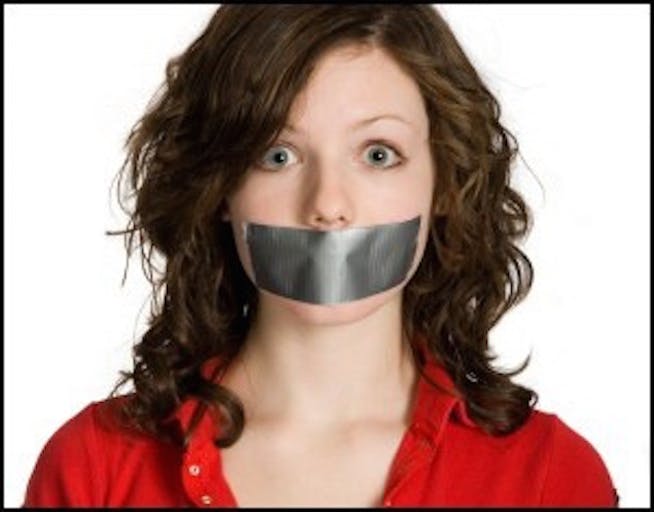 Silent, tape, anti-speech, free speech, planned parenthood, law, court