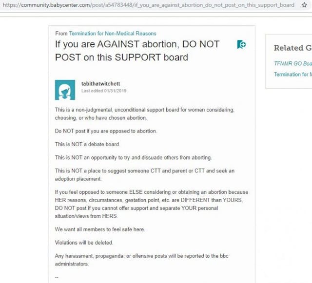 Screenshot, BabyCenter BabyCenter