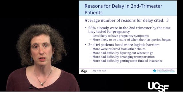 Eleanor Drey her clinic results on why women obtained late abortion Use for USF Only Image: Eleanor Drey her clinic results on why women obtained late abortion