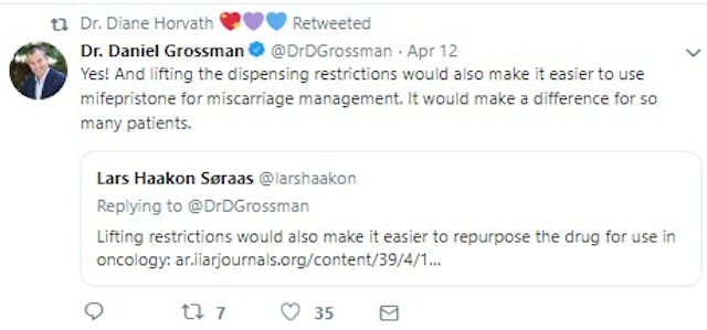 FDA Approves generic abortion drug (Image Twitter Dr. Daniel Grossman) Image: FDA Approves generic abortion drug (Image Twitter Dr. Daniel Grossman)