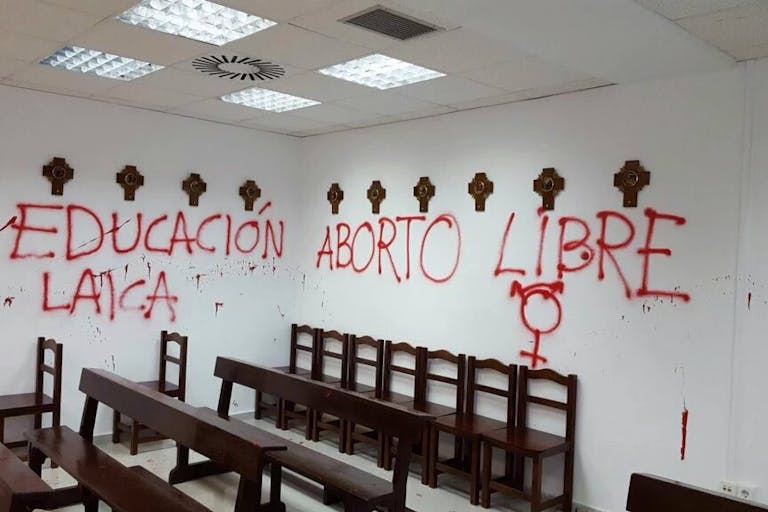 Madrid University Abortion Graffiti