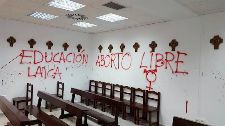 Madrid University Abortion Graffiti